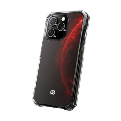 Red Impact MagSafe Phone Case for iPhone - Solar Crimson Flare