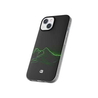 Nordic Mountain Contour · Lite Phone Case for iPhone ·  Black