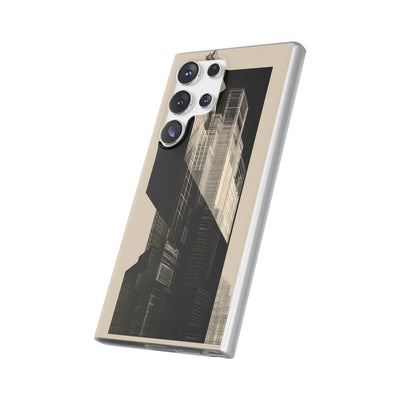 Beige Lite Phone Case for Samsung - Monolith Urban Grid