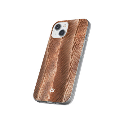 Rose Gold Weave · Lite Phone Case for iPhone ·  Brown