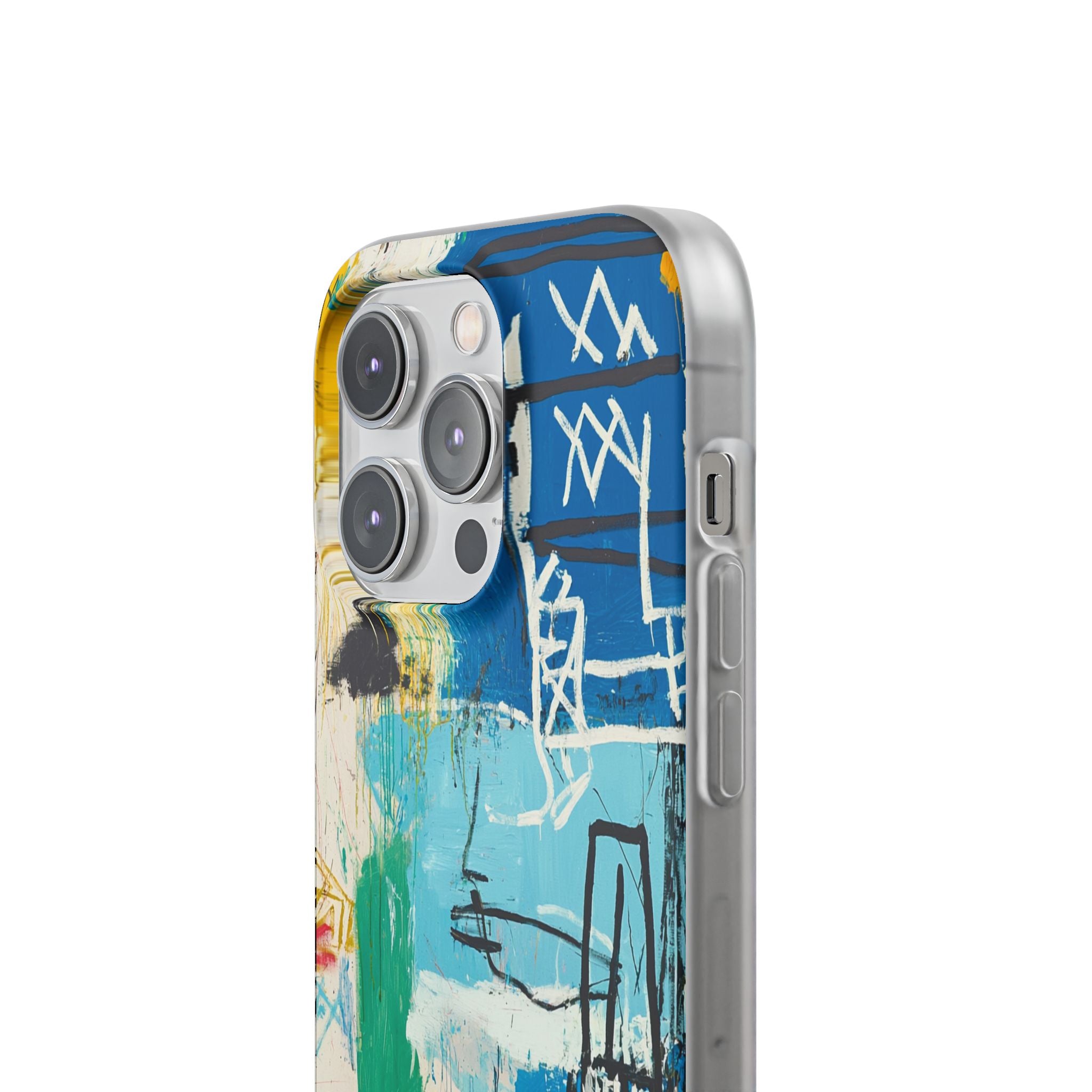 Azure Urban Scribble · Soft Phone Case for iPhone