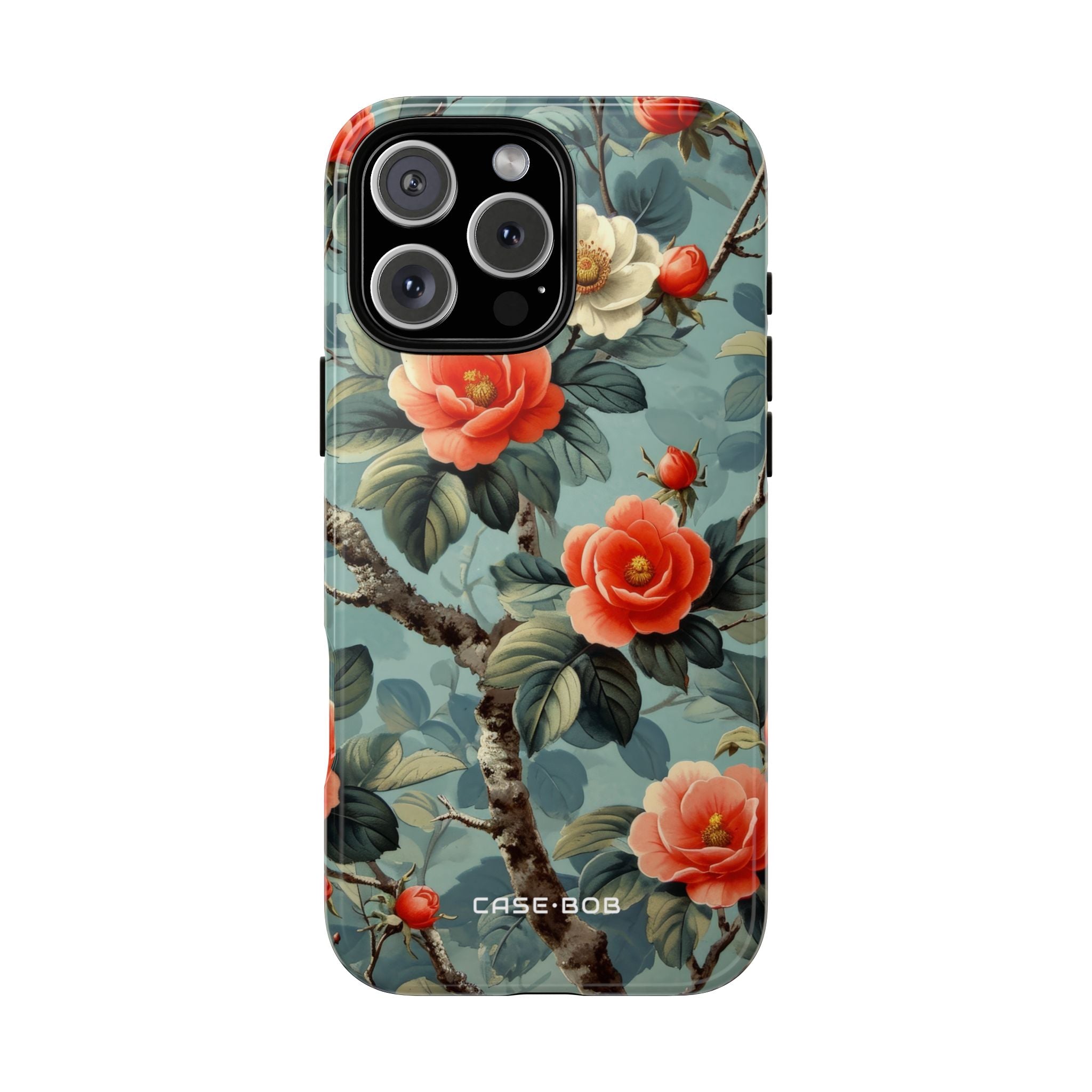 Coral Bloom iPhone 16 Pro Max Cover - Tough