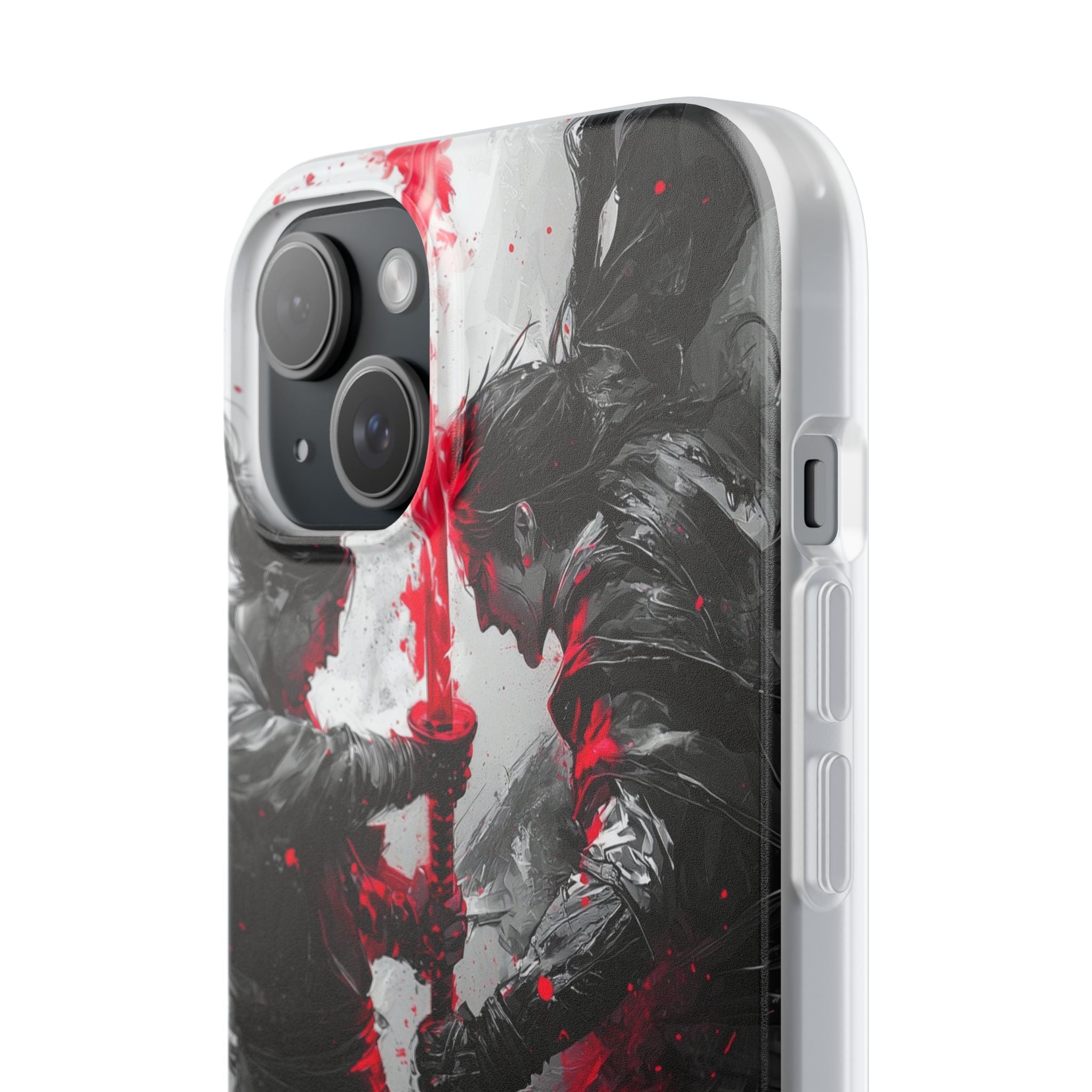 Σπασμένο Κόκκινο Διπλό · Soft Θήκη για iPhone