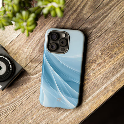 Blue Tough Phone Case for iPhone - Arctic Silk Drift