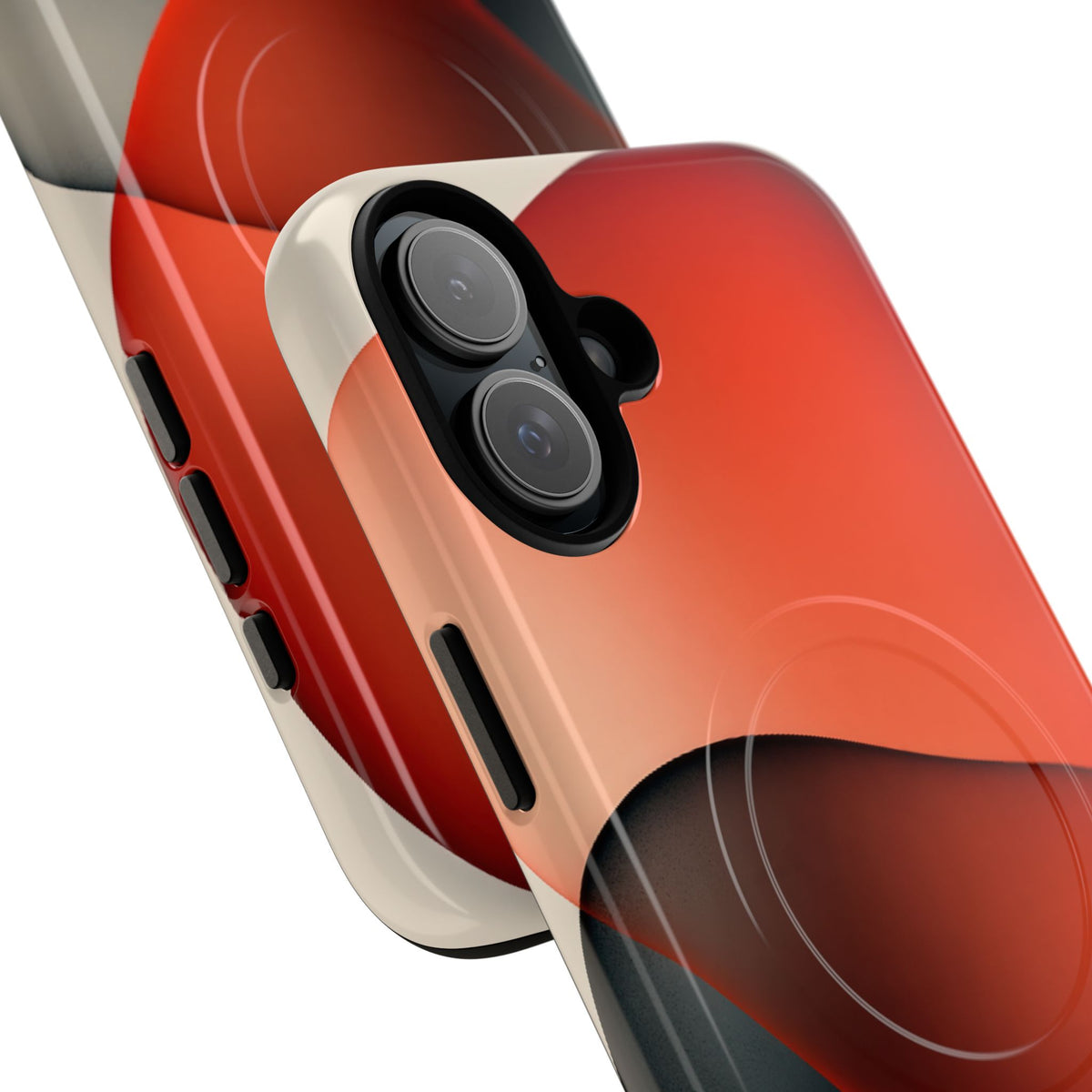 Translucent Crimson Form · Tough 2.0 Magnetic Phone Case for iPhone · Red