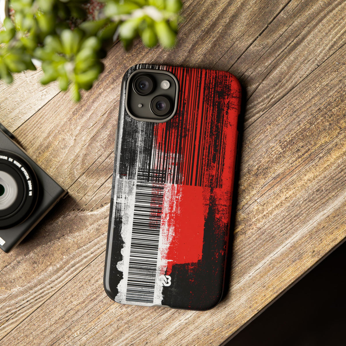 Distorted Barcode · Tough Phone Case for iPhone · Black