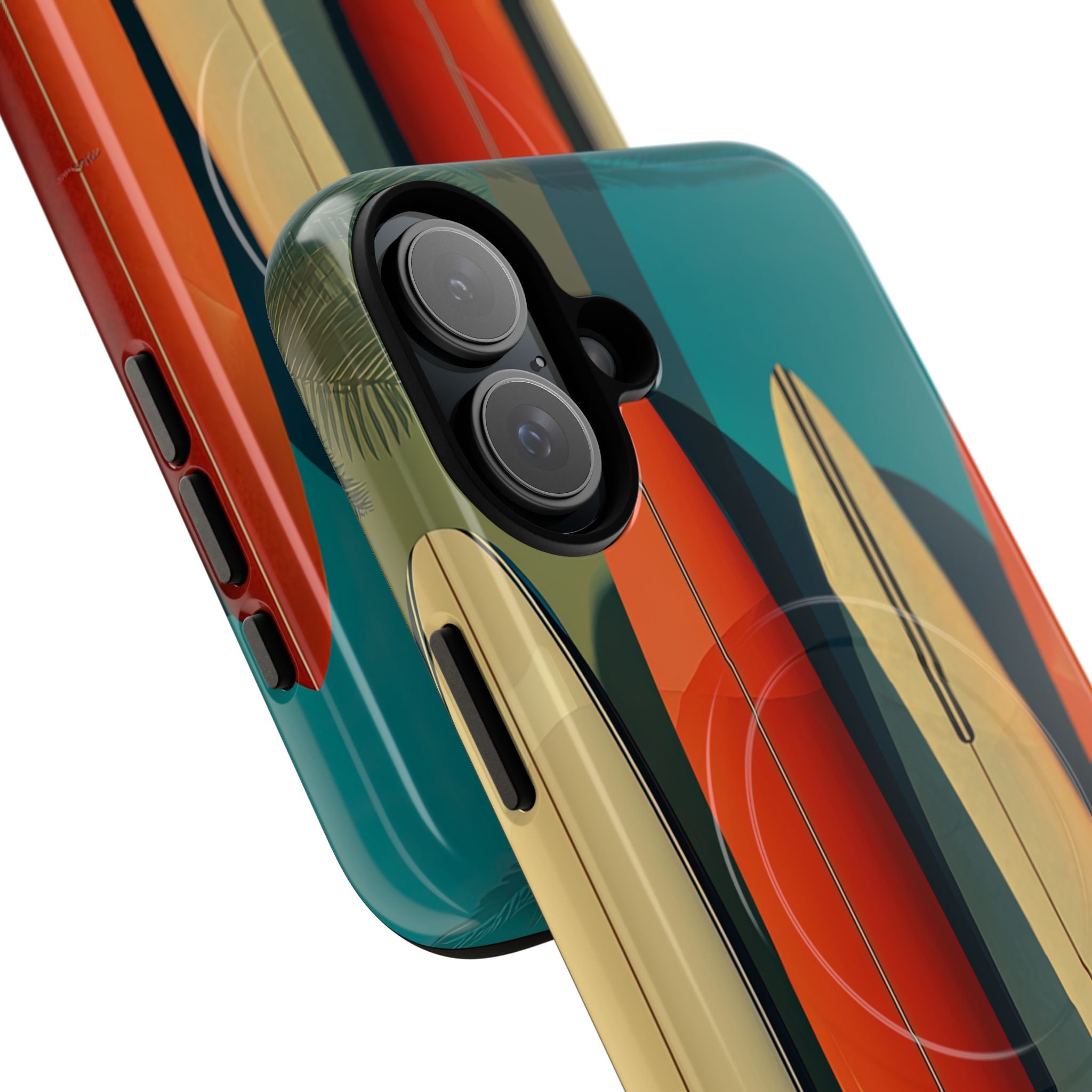 Teal Coast Lineup · Tough+ Coque de téléphone pour iPhone · MagSafe
