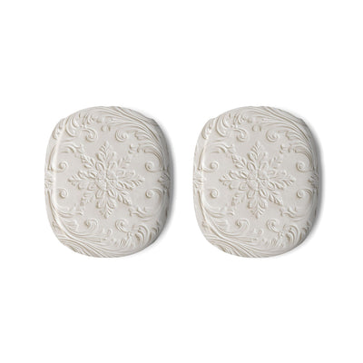 Ivory Baroque Relief · Hard Case for AirPods Max · White