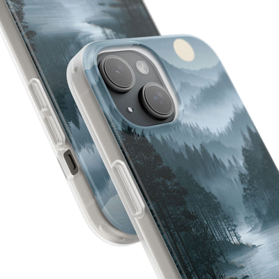 Silent Nordic Fjord · Lite Phone Case for iPhone ·  Blue