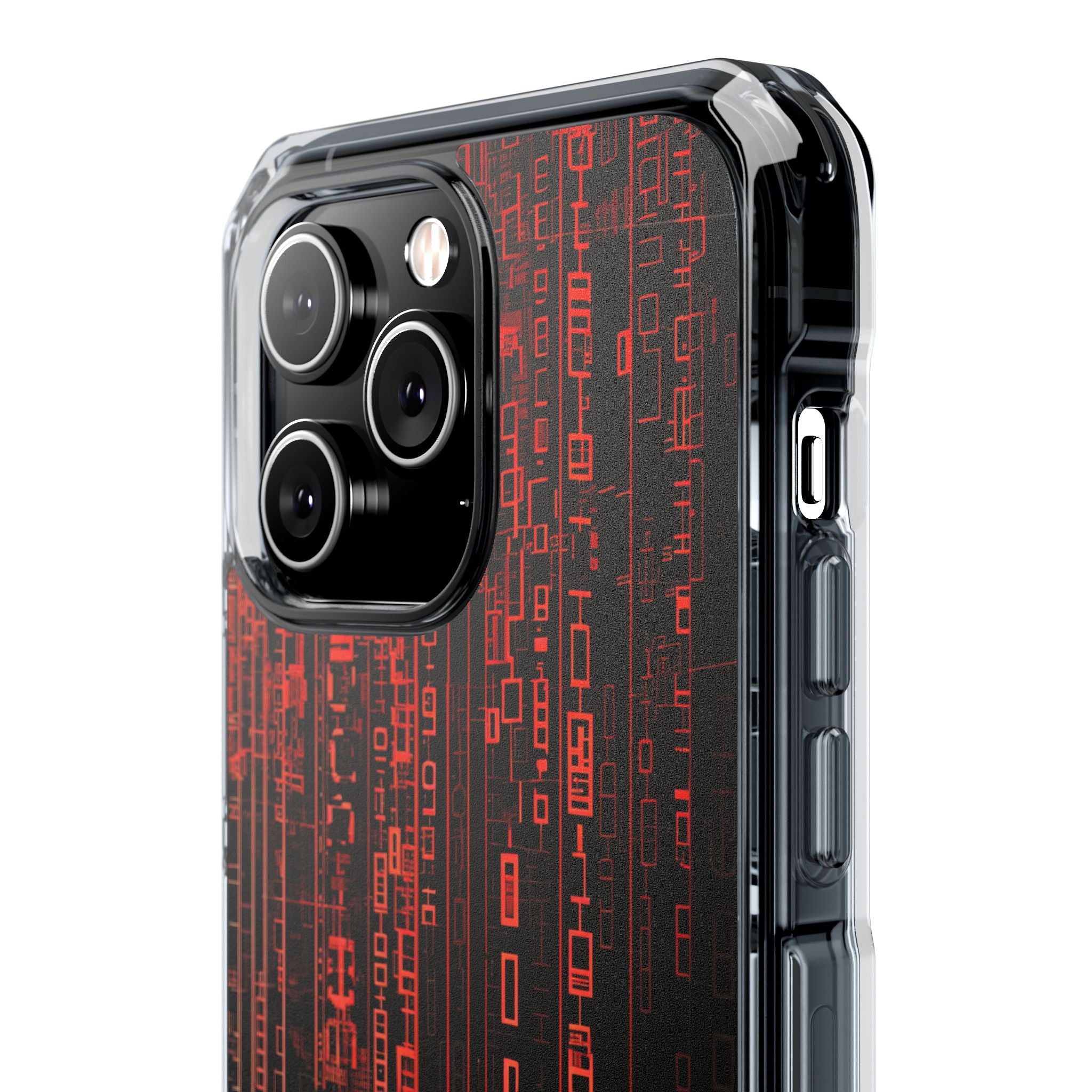 Crimson Glyphs iPhone 14 Pro Max Case - Impact