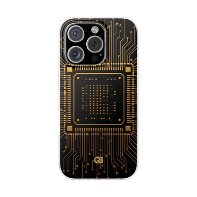 Gold Lite Phone Case for iPhone - Cyber Gold Processor