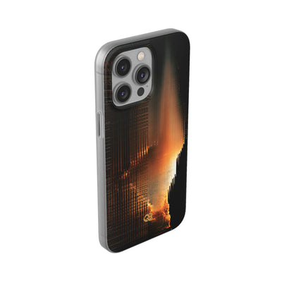 Luminous Grid · Lite Phone Case for iPhone ·  Black