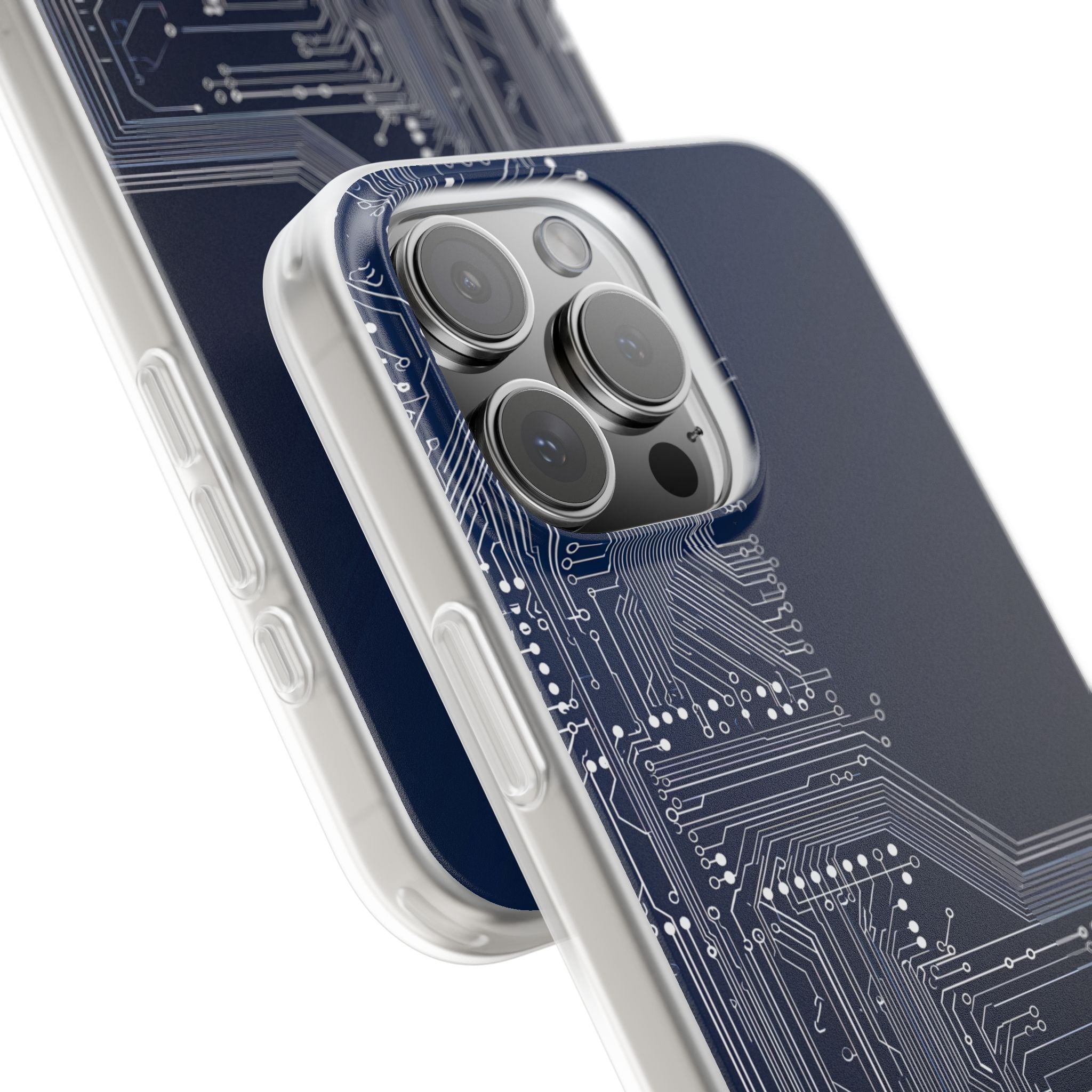 Blue Lite Phone Case for iPhone - Cobalt Data Stream