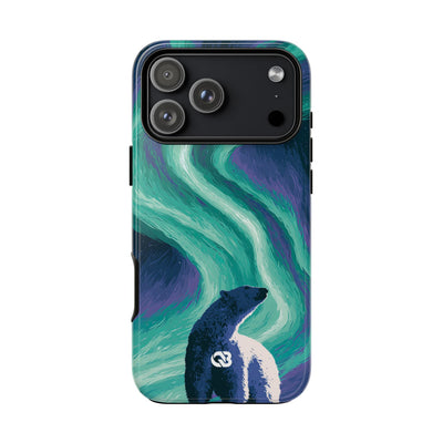 Arctic Aurora Bear · Tough Phone Case for iPhone · Teal