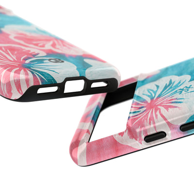Tropical Hibiscus Bloom · Tough Phone Case for Pixel ·  Teal