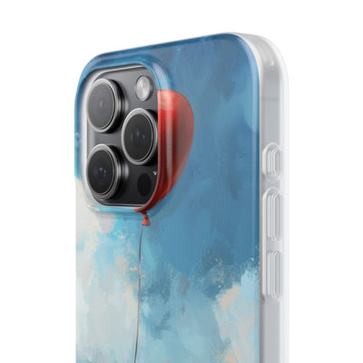 Crimson Heart Sky · Soft Coque de téléphone pour iPhone
