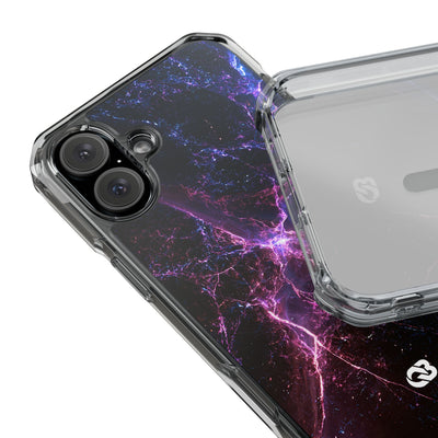 Neural Singularity · Clear Impact Magnetic Phone Case for iPhone · Black
