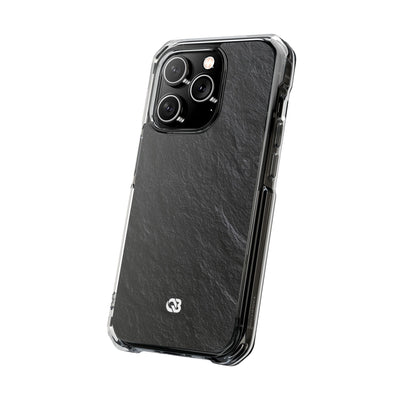 Obsidian Slate · Clear Impact Magnetic Phone Case for iPhone ·  Black