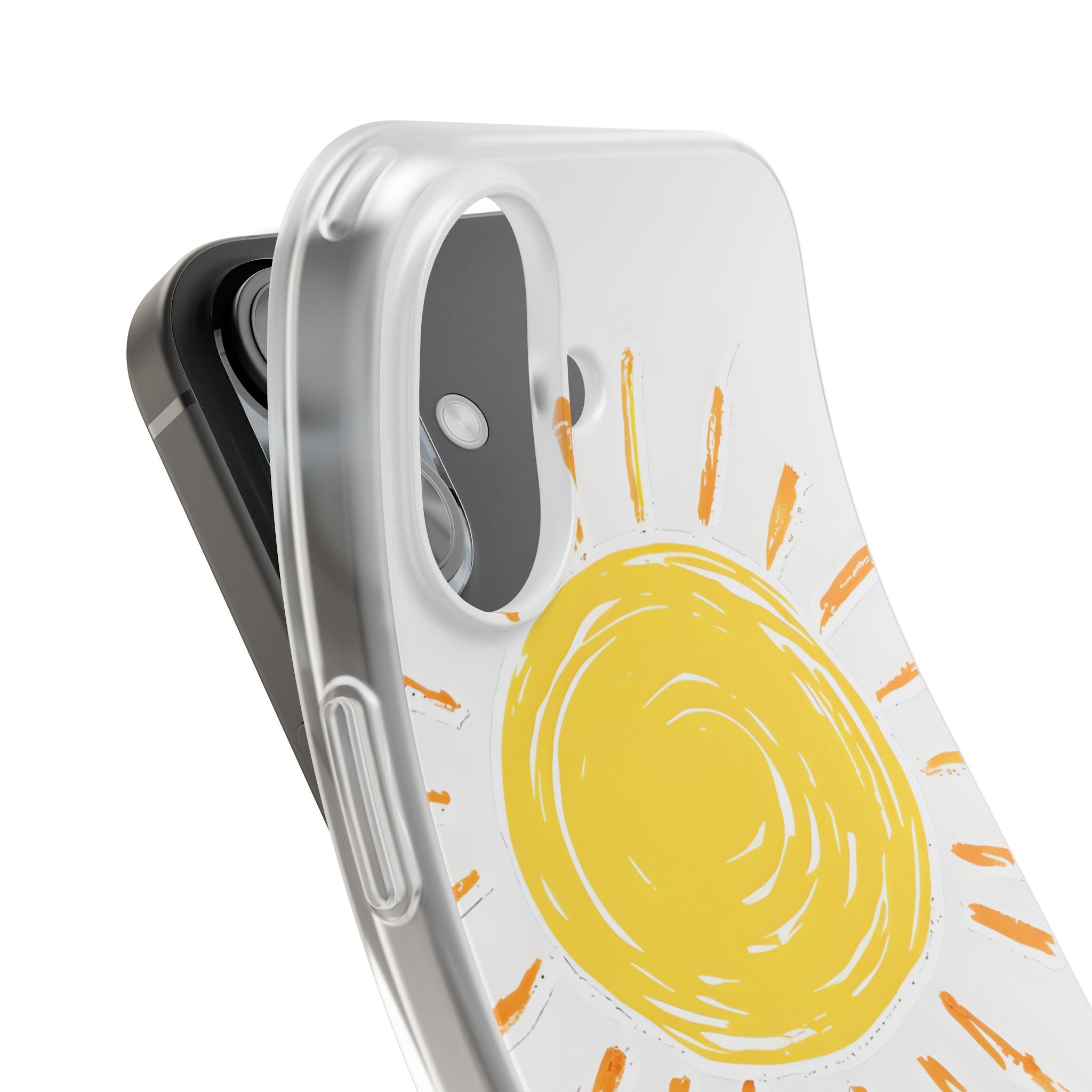 Amber Solar Glow · Soft Phone Case for iPhone