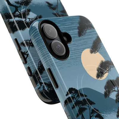 Blue Tough 2.0 Magsafe Phone Case for iPhone - Midnight Kyoto Pine