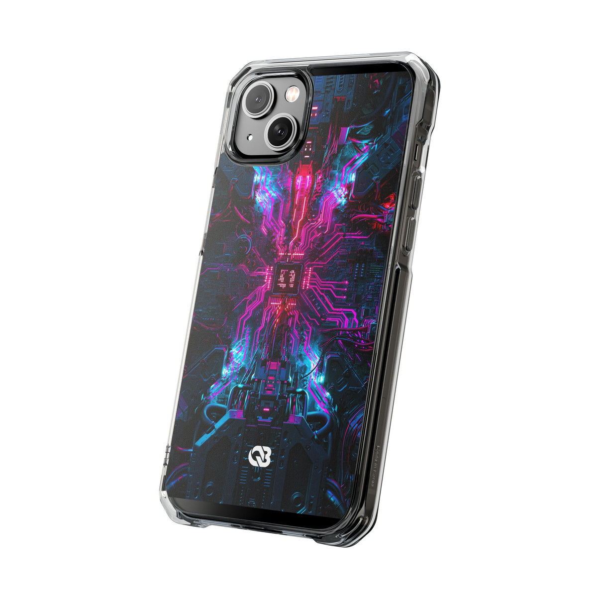 Neural Circuit Core · Clear Impact Magnetic Phone Case for iPhone ·  Black