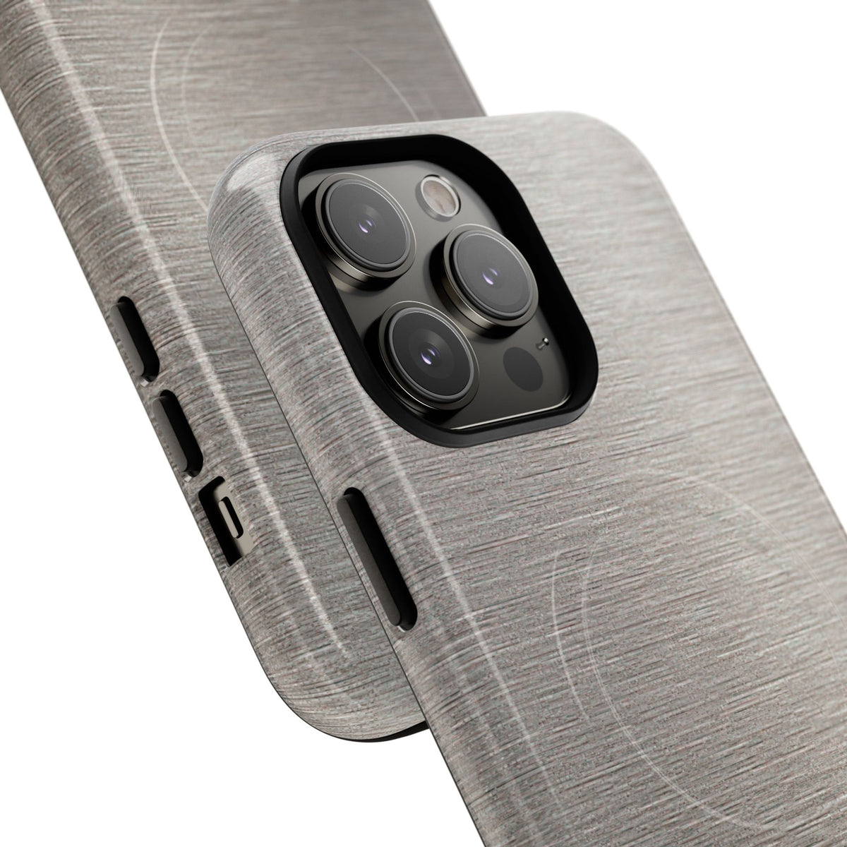 Brushed Silver Alloy · Tough 2.0 Magnetic Phone Case for iPhone · Silver