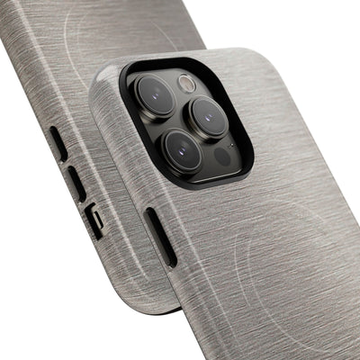 Brushed Silver Alloy · Tough 2.0 Magnetic Phone Case for iPhone · Silver