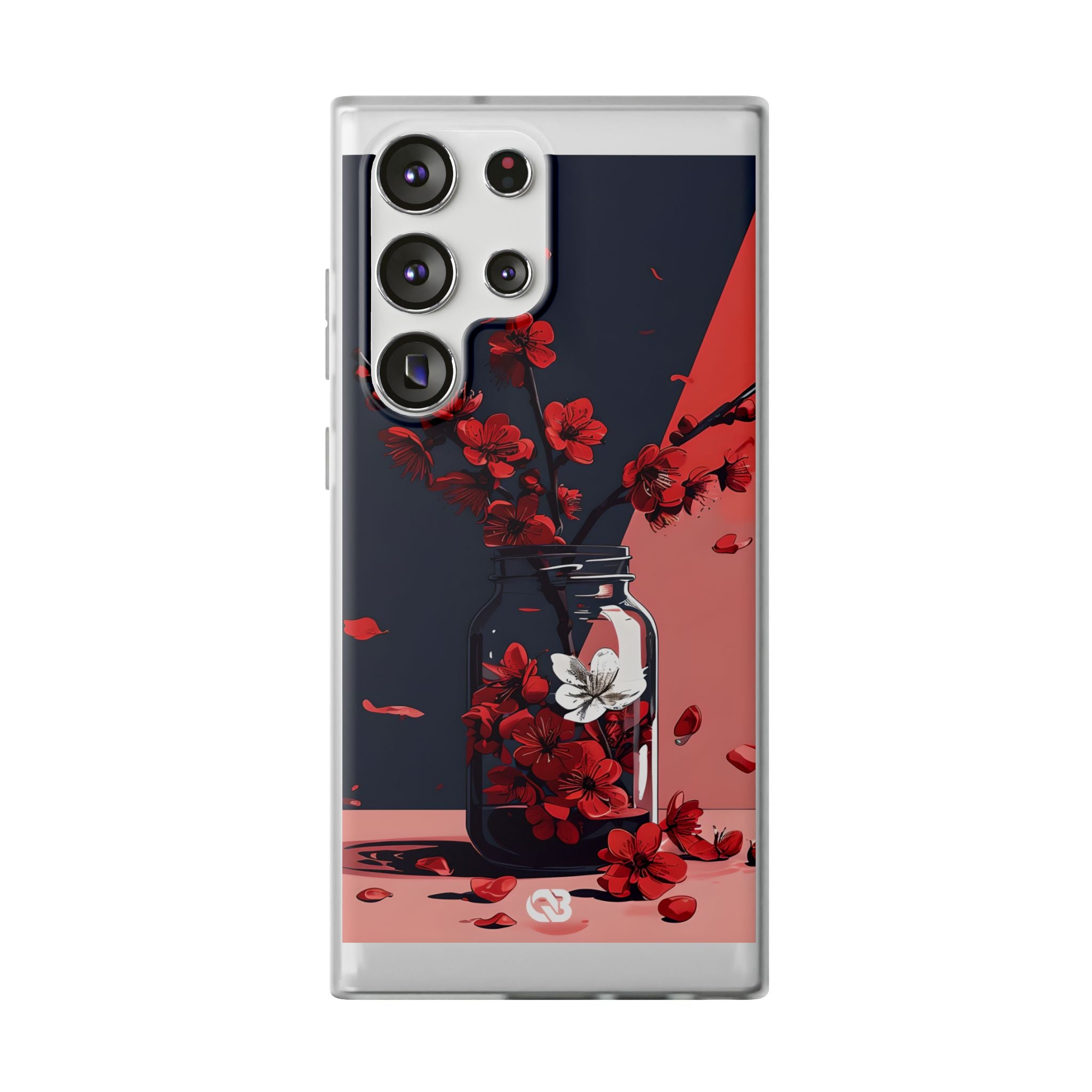 Crimson Blossom Jar · Soft Phone Case for Samsung
