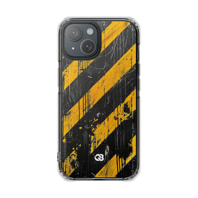 Urban Hazard Decay · Clear Impact Magnetic Phone Case for iPhone · Black