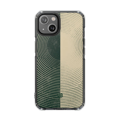 Green Impact MagSafe Phone Case for iPhone - Evergreen Split Grain