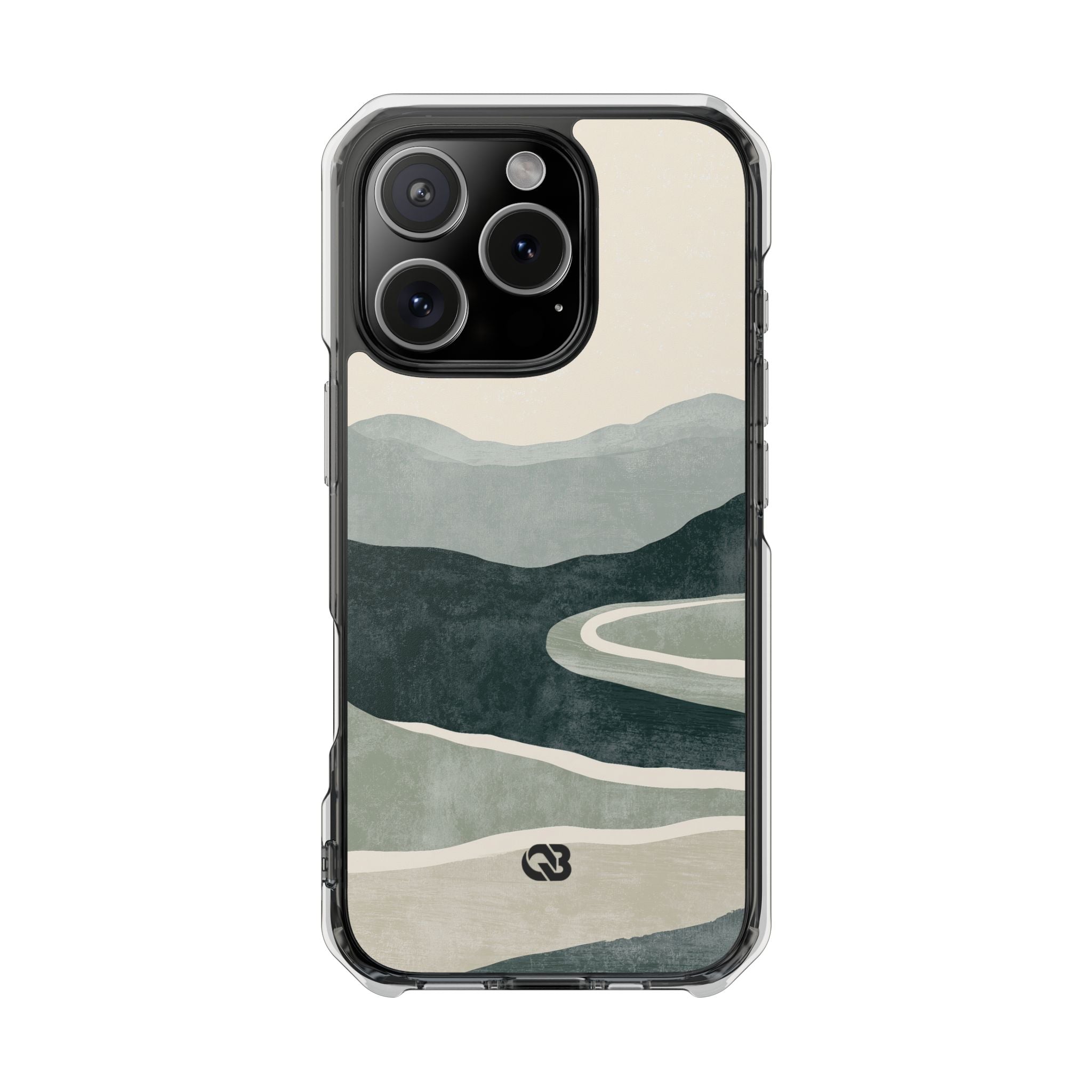 Green Impact MagSafe Phone Case for iPhone - Misty Sage Valley