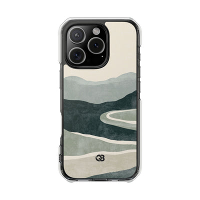 Green Impact MagSafe Phone Case for iPhone - Misty Sage Valley