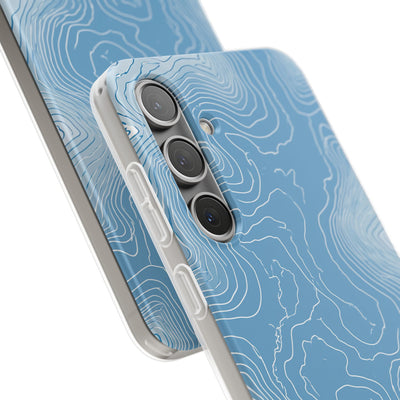 Blue Lite Phone Case for Samsung - Glacial Ridge Topo
