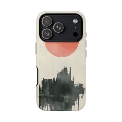 Crimson Sun Strokes · Coque de téléphone Tough pour iPhone
