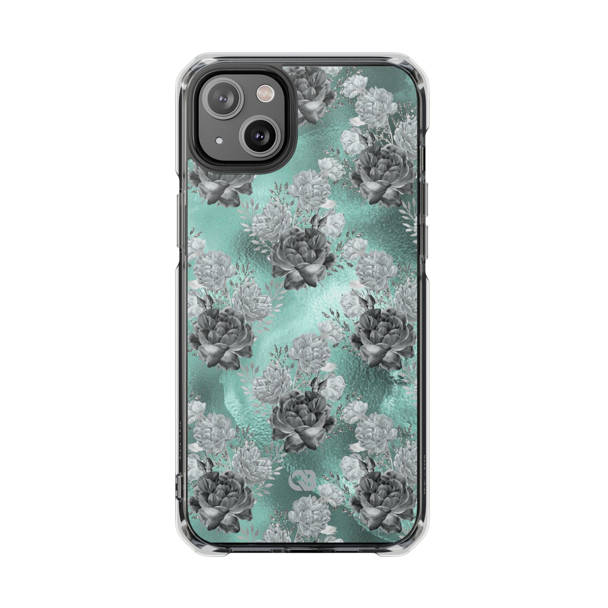 Frost Mint Floral · Impact Phone Case for iPhone · Magsafe