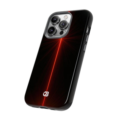 Red Tough Phone Case for iPhone - Crimson Flare Vector