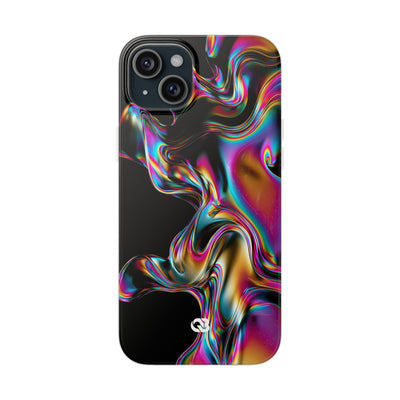 Purple Lite Phone Case for iPhone - Liquid Neon Chrome
