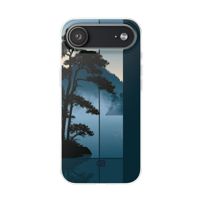 Blue Lite Phone Case for iPhone - Kyoto Mist Pine