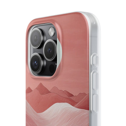 White Orb Dunes iPhone 15 Pro Case - Soft