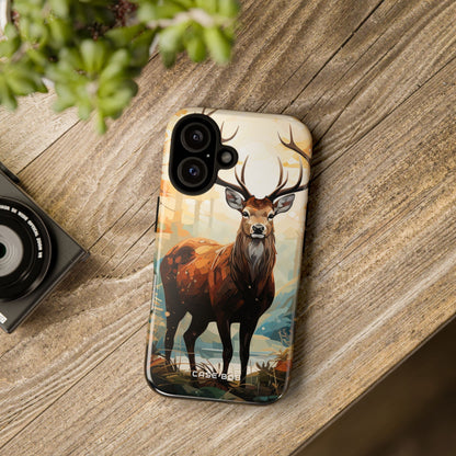 Glowing Stag iPhone 16 Case - Tough - CASE•BOB