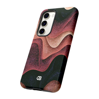 Rose Contour Waves · Tough Phone Case for Samsung · Pink