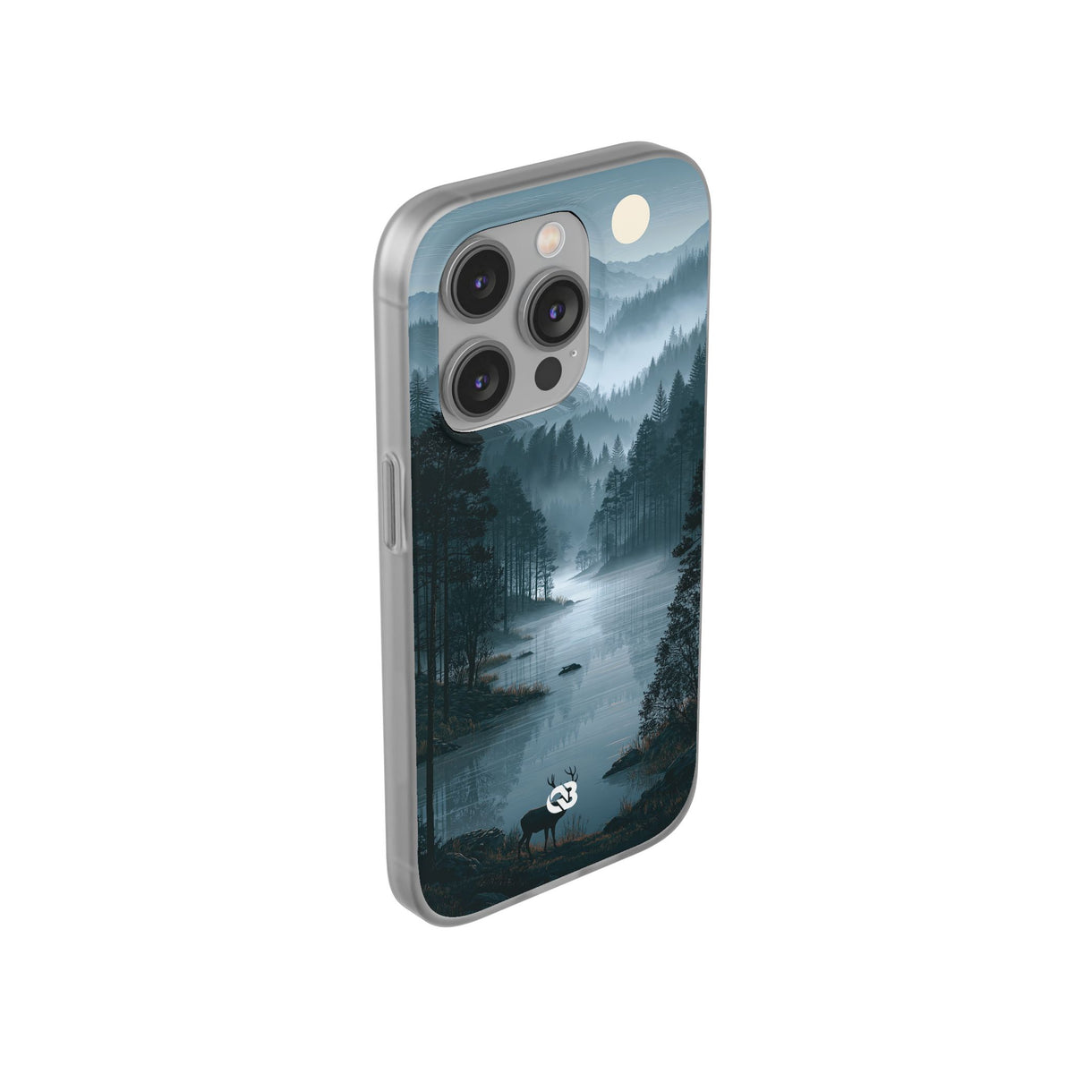 Silent Nordic Fjord · Lite Phone Case for iPhone ·  Blue