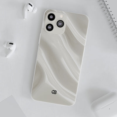 Liquid Enamel Fold · Lite Phone Case for iPhone ·  White