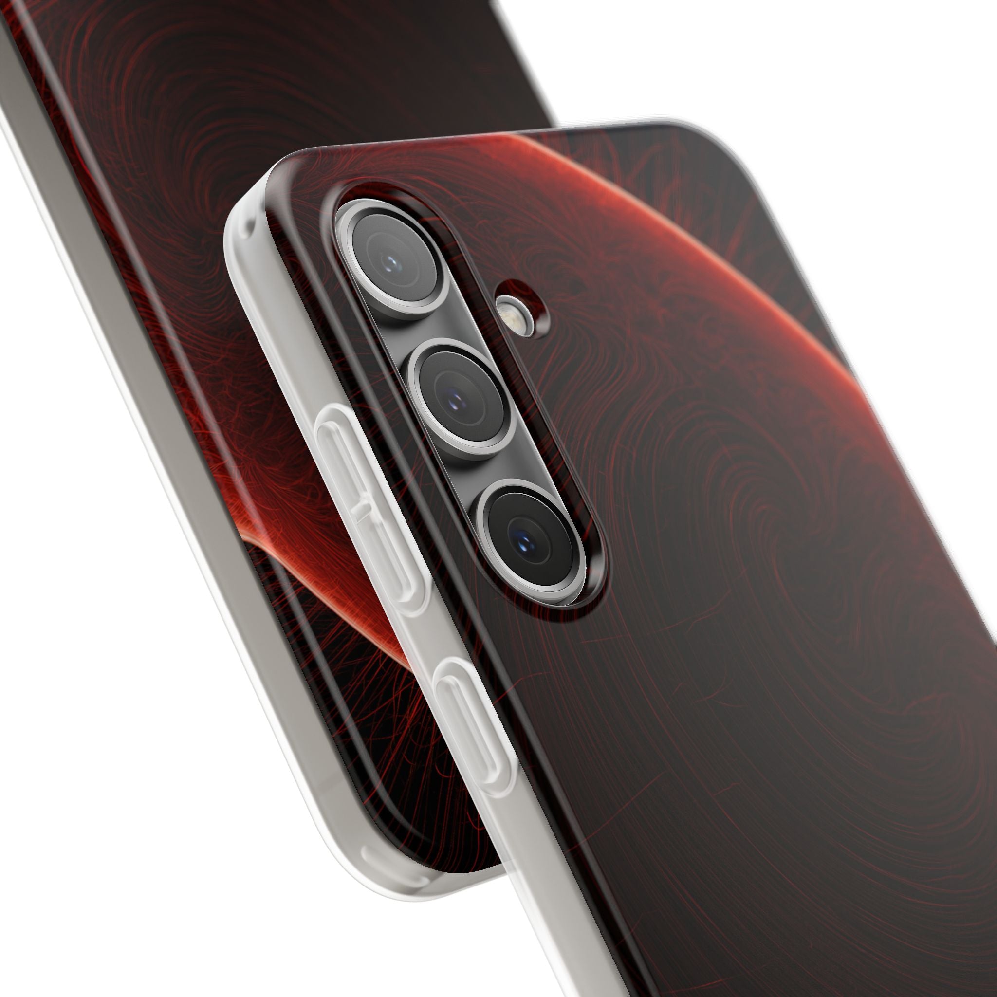 Red Lite Phone Case for Samsung - Crimson Flare Flux