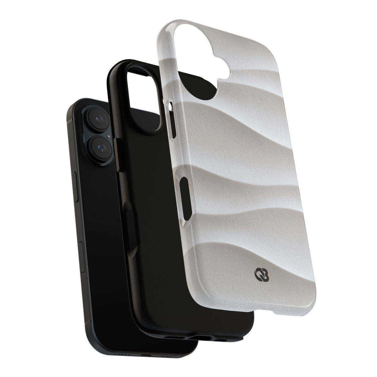 Sculpted Dune Relief · Tough Phone Case for iPhone · White