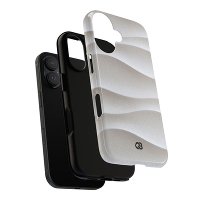 Sculpted Dune Relief · Tough Phone Case for iPhone · White