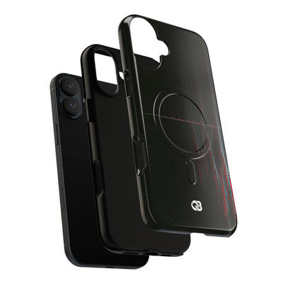 Black Tough 2.0 Magsafe Phone Case for iPhone - Corrupted Data Stream