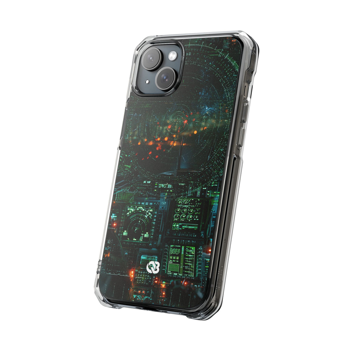 Tactical Avionics HUD · Clear Impact Magnetic Phone Case for iPhone · Green