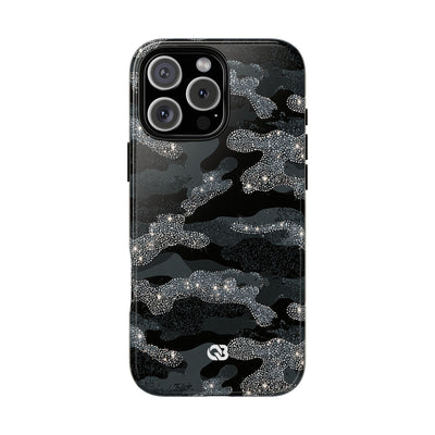 Glitter Shadow Camo · Tough Phone Case for iPhone · Black