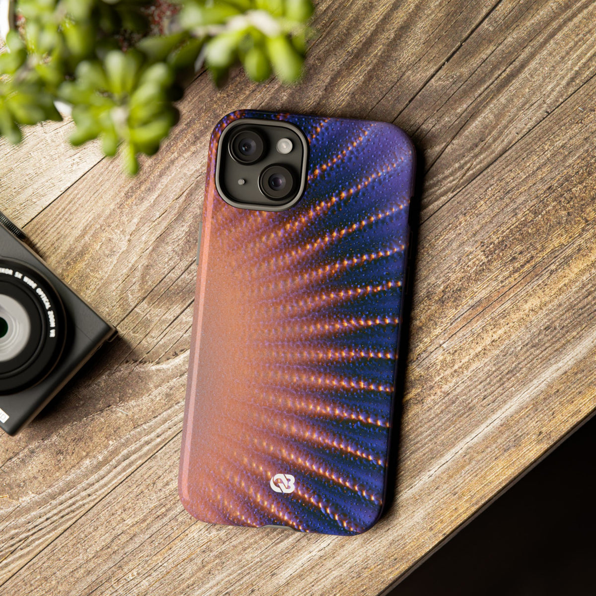 Luminous Aura Burst · Tough Phone Case for iPhone · Blue